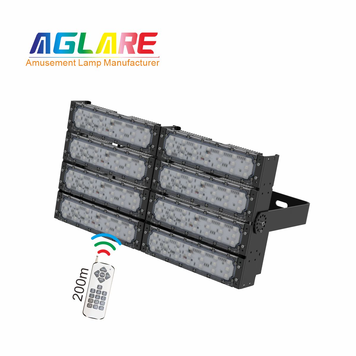 400WLED彩色投光灯泛光灯,变色户外射灯带？？？？仄