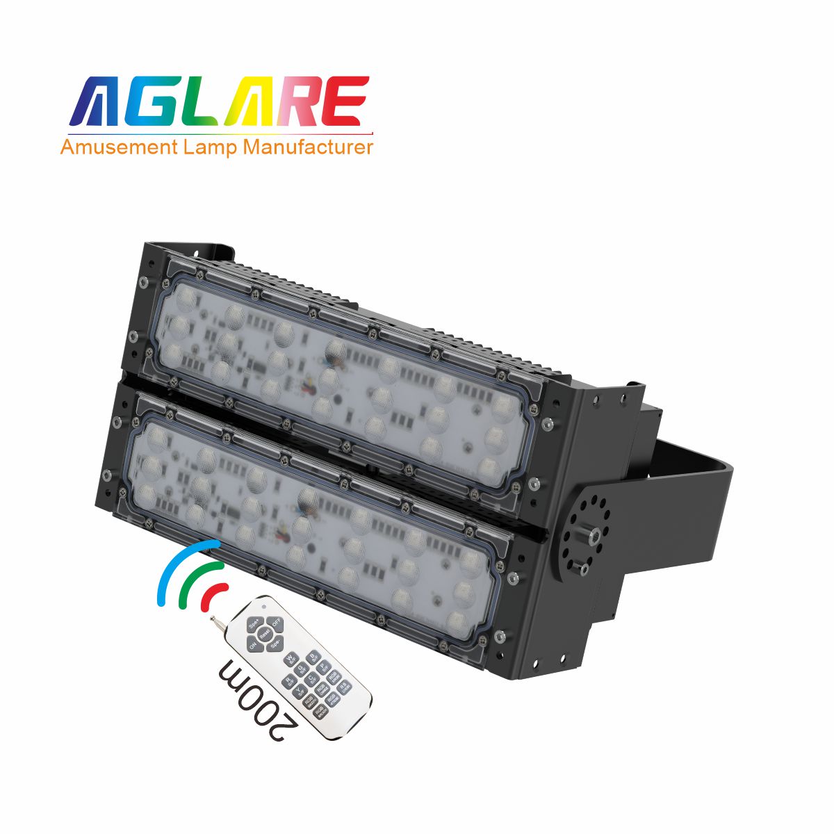 100W LED彩色泛光灯 RGB投光灯带？？？？仄