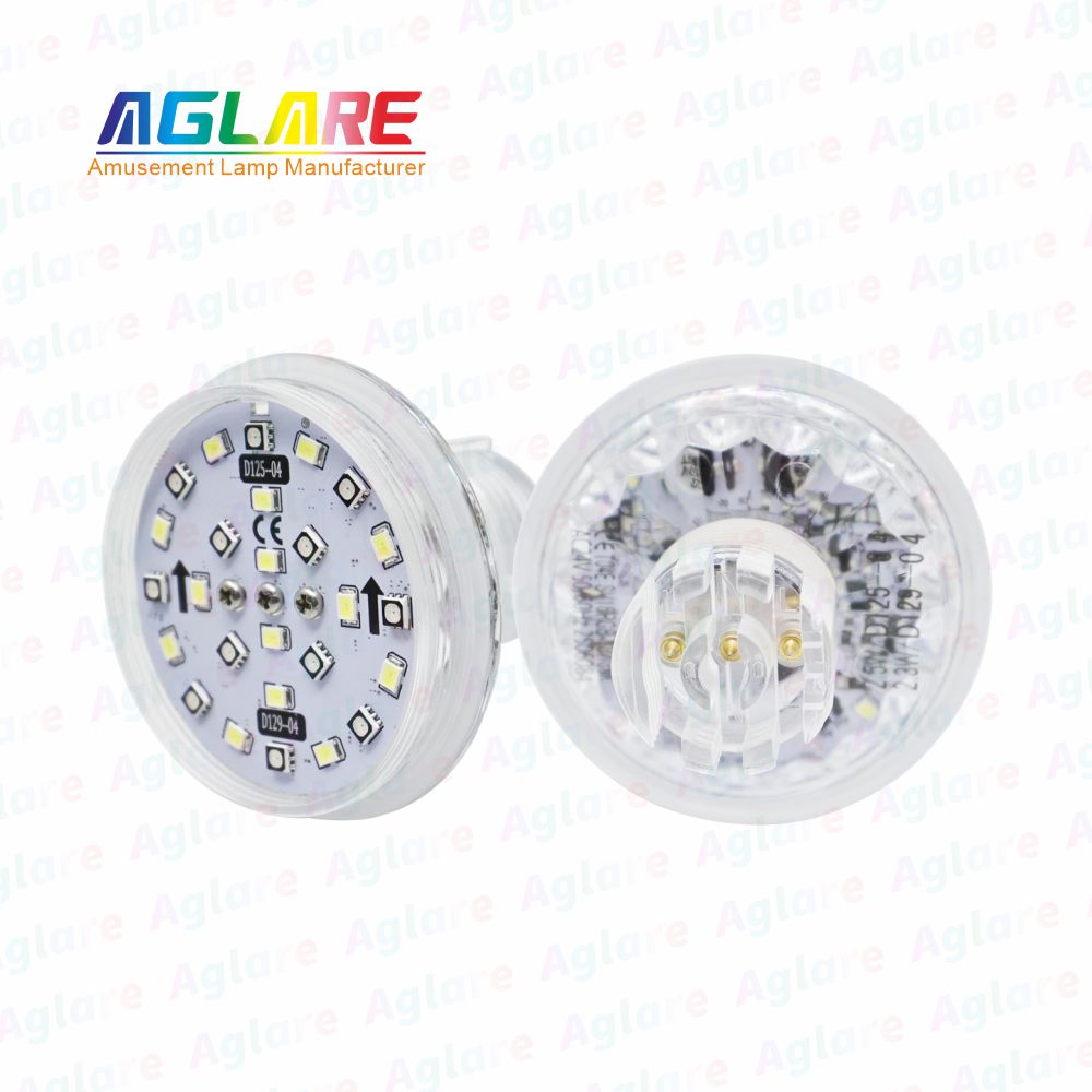 D125 + D129 自动法式 60 mm  RGB+W LED 像素 装璜灯，带 3 芯接口，合用于娱乐照明